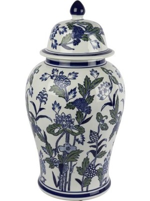 Mikasa Moor Blue Blanc Kapaklı Küp 26X46CM