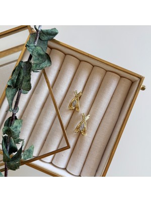 Alice İsstanbul Damla Taşlı Vintage Küpe