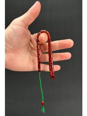 Kırmızı 5.5 x 10 Bakalit Sıkma Tespih