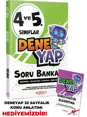 4 ve 5. Sınıflar Için Deneyap Soru Bankası (Konu Anlatımlı Denyap Kitabı Hediyelidir )
