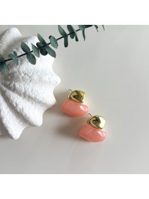 Alice İsstanbul Pembe Boncuk Vintage Küpe