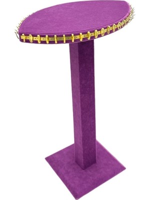 Sezgin Kutu ve Aksesuar Ay Model Bileklik Tesbih ve Zincirlik Standı Mor