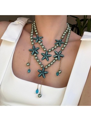 Alice İsstanbul Tasarım Boncuklu Deniz Yıldızı Kolye