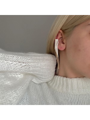 Alice İsstanbul Gold Taş Sallantılı Earcuff