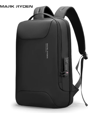 Mark Ryden Compılo 15.6 Inch Kilitli Siyah Renk Laptop Erkek Sırt Çantası MR9000_00