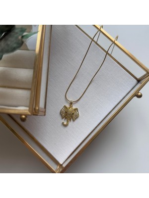 Alice İsstanbul Çelik Taşlı Fil Kolye