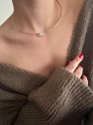 Alice İsstanbul Kristal Taşlı Choker Kolye