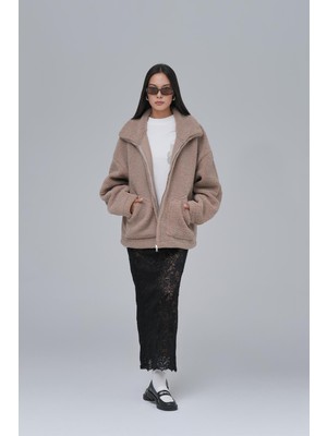 Saw Urbanity Classic Haven Oversize Welsoft Ceket Kadın Vizon