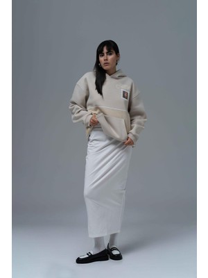 Saw Urbanity Change Oversize Sweatshirt Kadın Stone