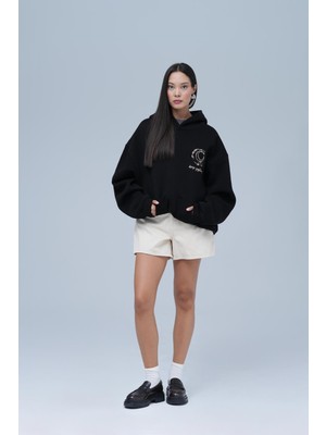 Saw Urbanity Beyond The Frame Oversize Sweatshirt Kadın Siyah