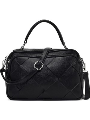 Derimod Kadın Siyah Uzun Askılı Örgülü Kol Çantası 26PBD262829