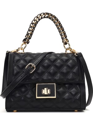 Derimod Kadın Siyah Uzun Askılı Kapitone Kol Çantası 26PBD2625KP