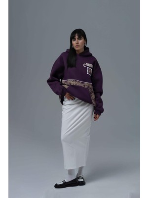 Saw Urbanity Change Oversize Sweatshirt Kadın Mor