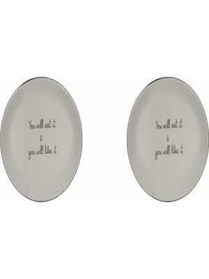 UltraMint 28CM Kayık Tabak Çift Seti, Şık ve Dayanıklı Sunum Öğesi