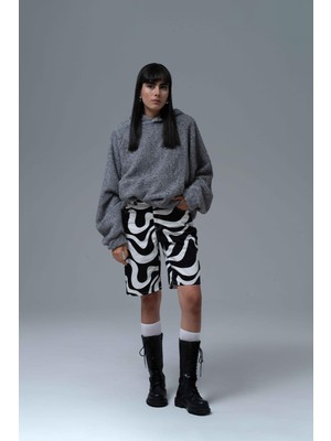 Saw Urbanity Soft Haven Oversize Welsoft Sweatshirt Kadın Gri