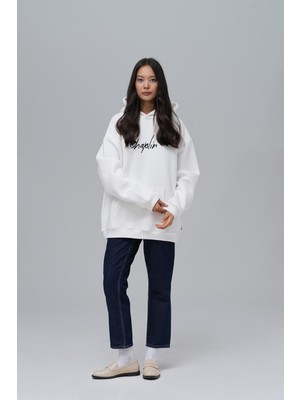 Saw Urbanity Chaplin Oversize Sweatshirt Kadın Ekru