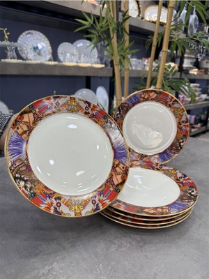 UltraMint Dream Seri Lüx Hrns 6'lı Porselen Pasta Tabakları Seti