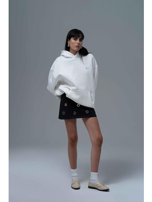 Saw Urbanity The Story Of Layers Oversize Sweatshirt Kadın Ekru