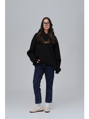 Saw Urbanity Chaplin Oversize Sweatshirt Kadın Siyah