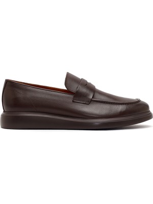 Derimod Erkek Kahverengi Deri Casual Loafer 26SFD790118