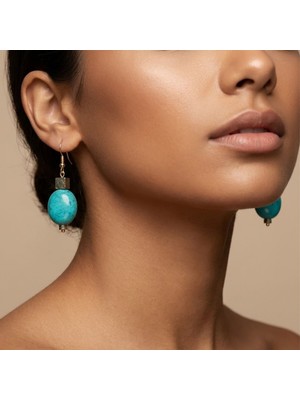 THEIA GemWorks Darya - Turkuaz & Elektro Lav Küpe