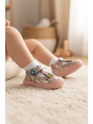 Tuğba Ortopedi 737 Kız Bebek Deri Ilk Adım Ayakkabı