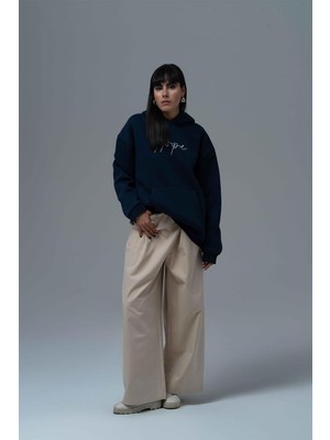 Saw Urbanity Hope Oversize Sweatshirt Kadın Indigo