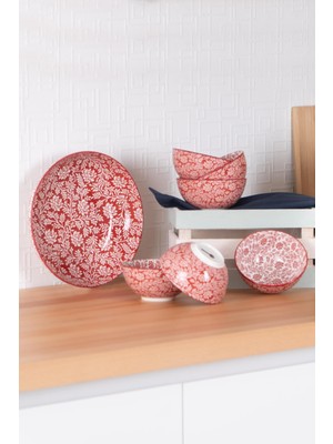 UltraMint Şık 7 Parça Kase Seti, Zarif ve Dayanıklı Seramik Tasarım