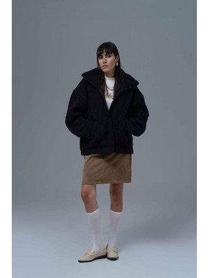 Saw Urbanity Classic Haven Oversize Welsoft Ceket Kadın Siyah