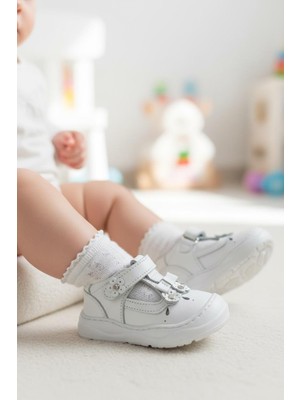 Tuğba Ortopedi 737 Kız Bebek Deri Ilk Adım Ayakkabı