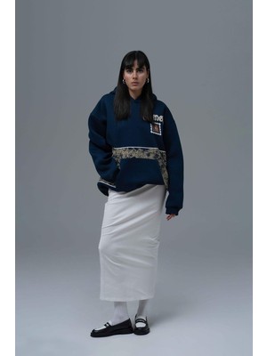 Saw Urbanity Change Oversize Sweatshirt Kadın Indigo