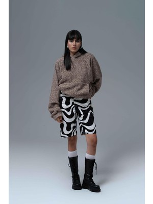 Saw Urbanity Soft Haven Oversize Welsoft Sweatshirt Kadın Vizon