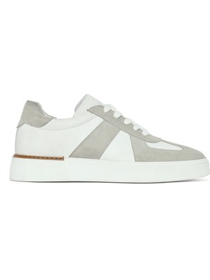 Derimod Erkek Beyaz Bağcıklı Deri Sneaker 26SFD681314