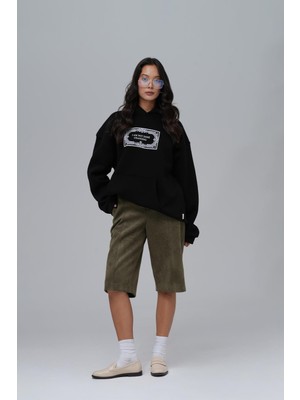 Saw Urbanity Endless Metamorphosis Oversize Sweatshirt Kadın Siyah