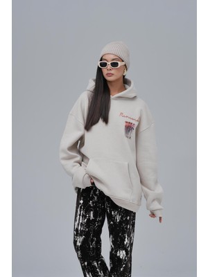 Saw Urbanity Renewed Flow Oversize Sweatshirt Kadın Stone