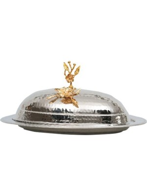 UltraMint El Işi Kayık Bakır Sunum ve Servis Tabağı 30 cm