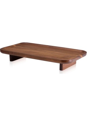 UltraMint Akasya Ahşap Servis, Şık ve Kullanışlı 31X16X7 Cm, Evinize Şıklık Katın