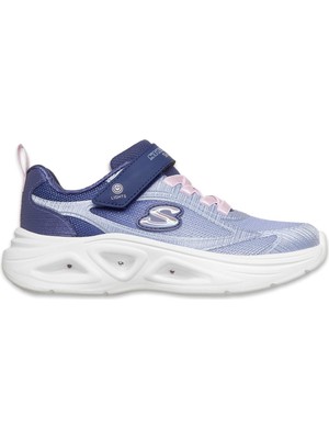Skechers Sola Glow 2.0 Büyük Kız Çocuk Mavi Işıklı Spor Ayakkabı 303729L Nvpk