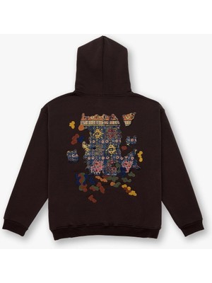 Saw Urbanity Authentic Oversize Sweatshirt Kadın Kahverengi