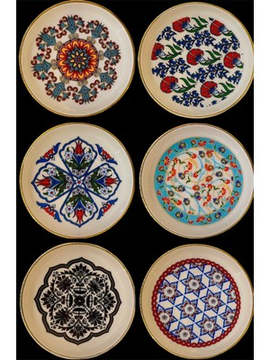 UltraMint 6’lı Osmanlı Çay Tabağı Seti, Şık ve Zarif Tasarım