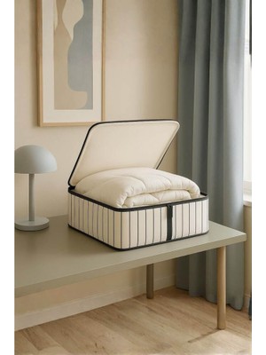 Piev Pratik Çok Amaçlı Kıyafet Düzenleyici Hurç Beyaz Çizgili M