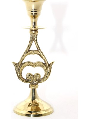 Eco Port Tekli Pirinç Şamdan 27768