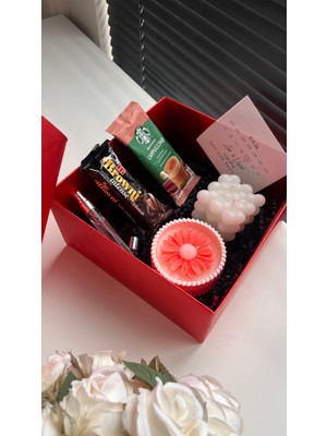 A V Concept Sevgililer Günü Hediye Kutusu – Romantik Mum, Kolonya ve Kişiye Özel Kartlı S