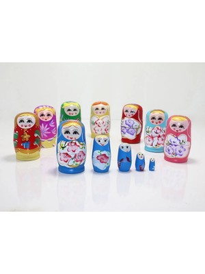 Eco Port 5'li Ahşap Matruşka ALK1204