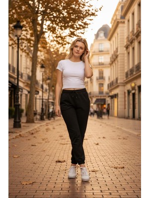 Seviliko Paça Bel Lastikli Şardonlu Kalın Eşofman Altı