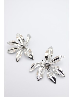 Royaleks Yaprak Küpe - Gümüş