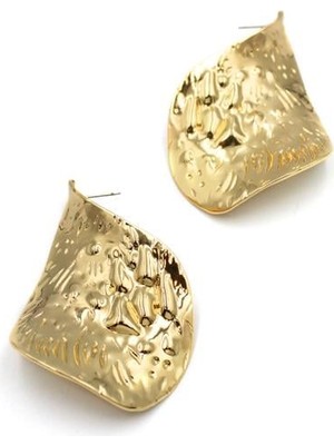 Royaleks Plaka Küpe - Altın