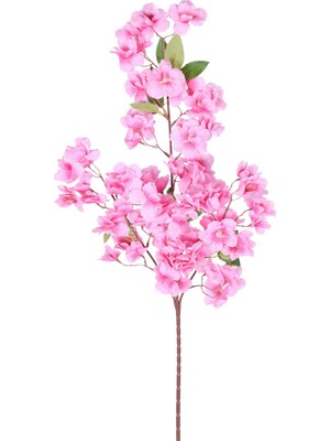 Yapay Çiçek Sitesi Kaliteli Yapay Bahar Dalı Çiçeği Açık Pembe 85 cm