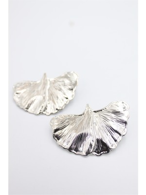 Royaleks Yaprak Küpe - Gümüş