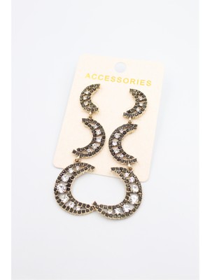 Royaleks Ay Küpe - Siyah